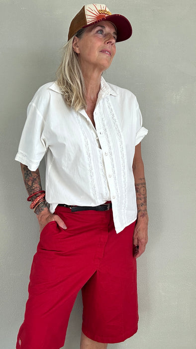 Witte blouse met kant