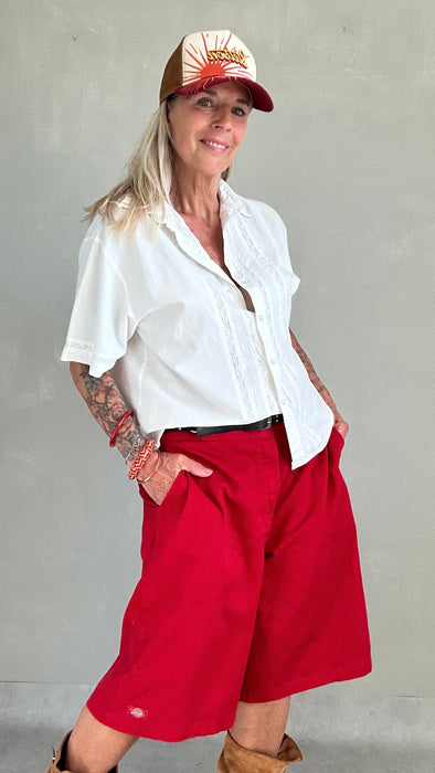 Witte blouse met kant