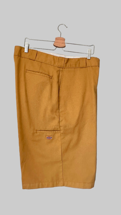 Mosterdgeel oversized short