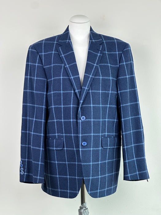 Blauw geruit colbert