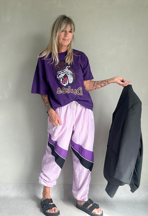 Lila 80's trainingsbroek