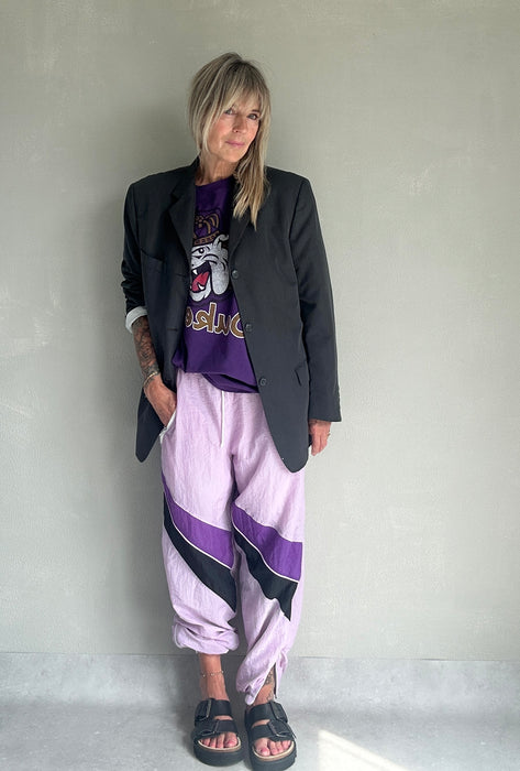 Lila 80's trainingsbroek