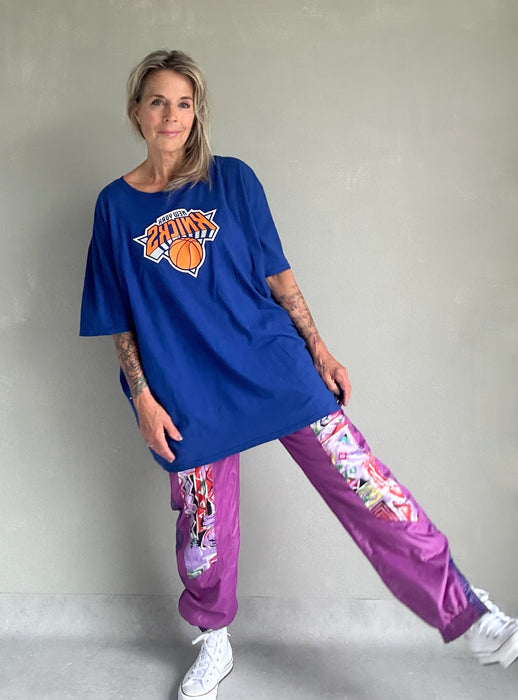 Lang Blauw T-shirt New York Knicks