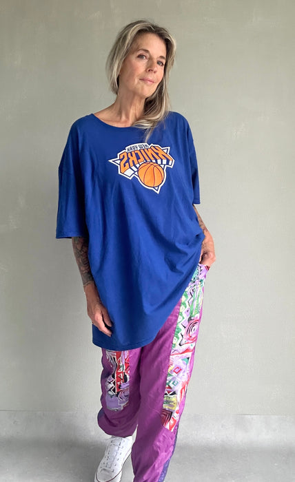 Lang Blauw T-shirt New York Knicks