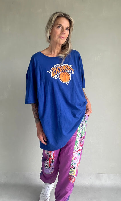 Paarse 80's trainingsbroek