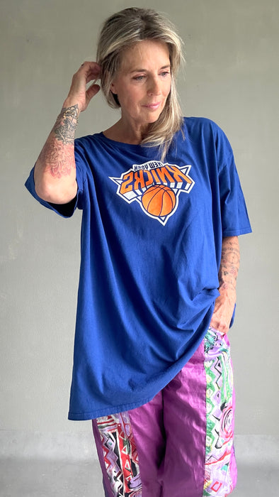 Lang Blauw T-shirt New York Knicks