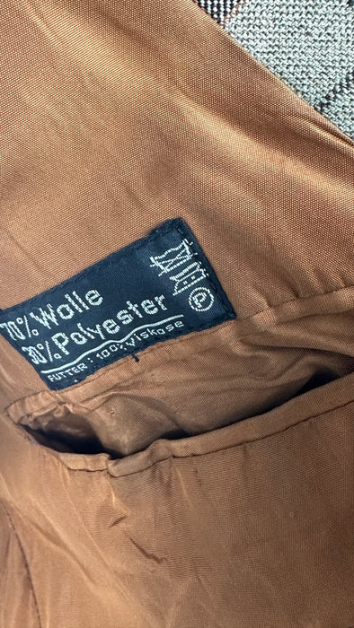 Beige bruin vintage colbert