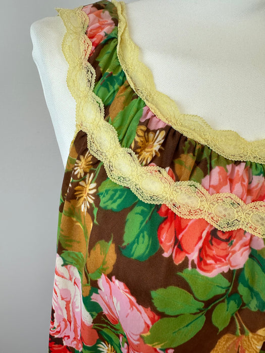 Gebloemde slipdress
