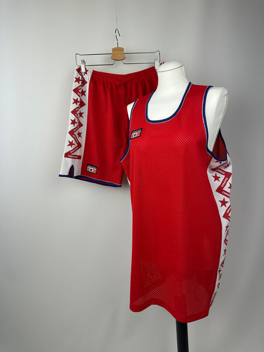 Rood Converse sporty set